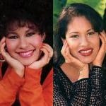 Fotos de Selena en diferentes años con la misma postura