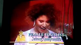Selena Quintanilla  Female Vocalist of the Year 1990 Tejano Music Awards